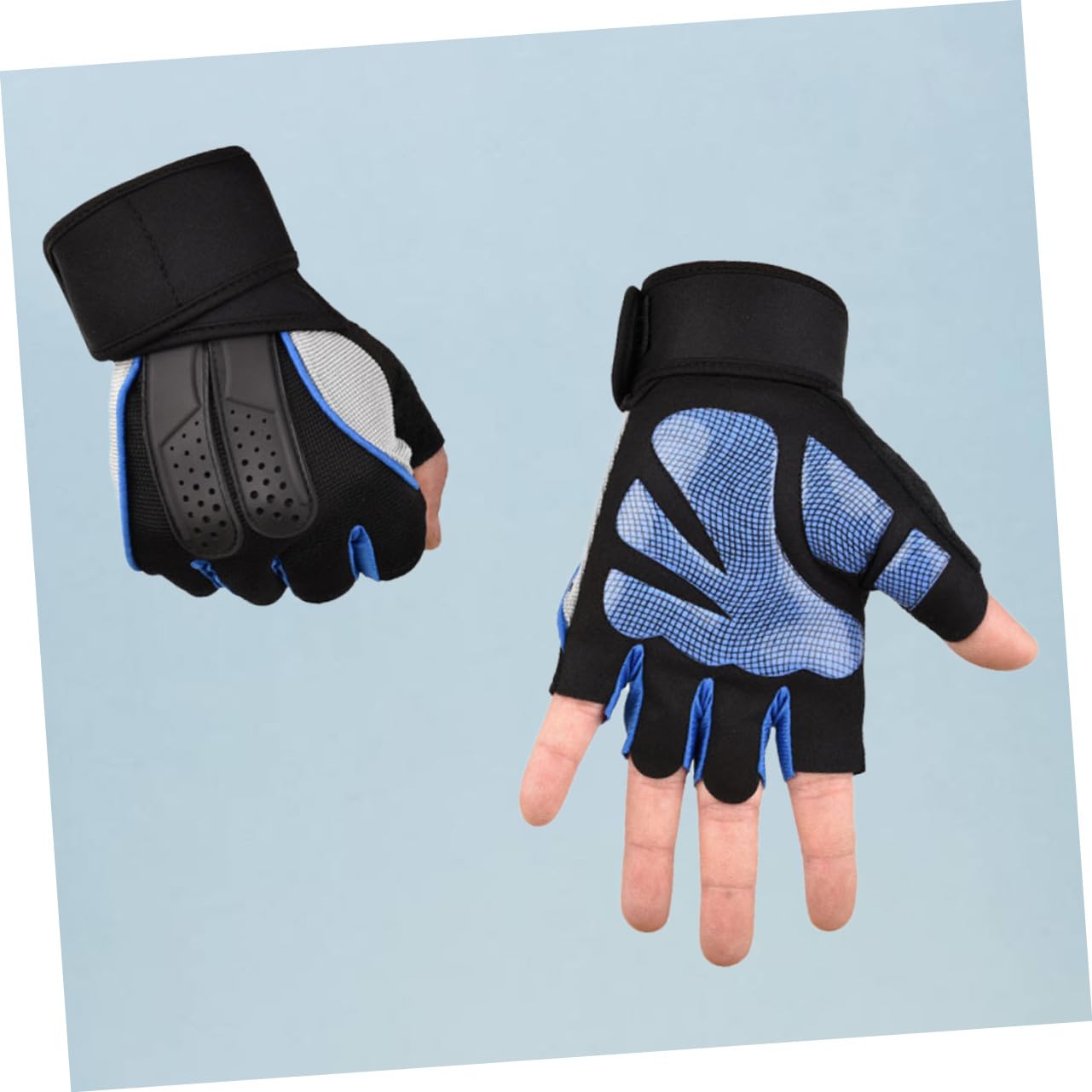 1 paio di guanti da allenamento Guanti antiscivolo Guanti per sollevamento pesi amento Guanti antiscivolo Guanti per sollevamento pesi Guanti corti per manubri sportivi per sollevamento pesi