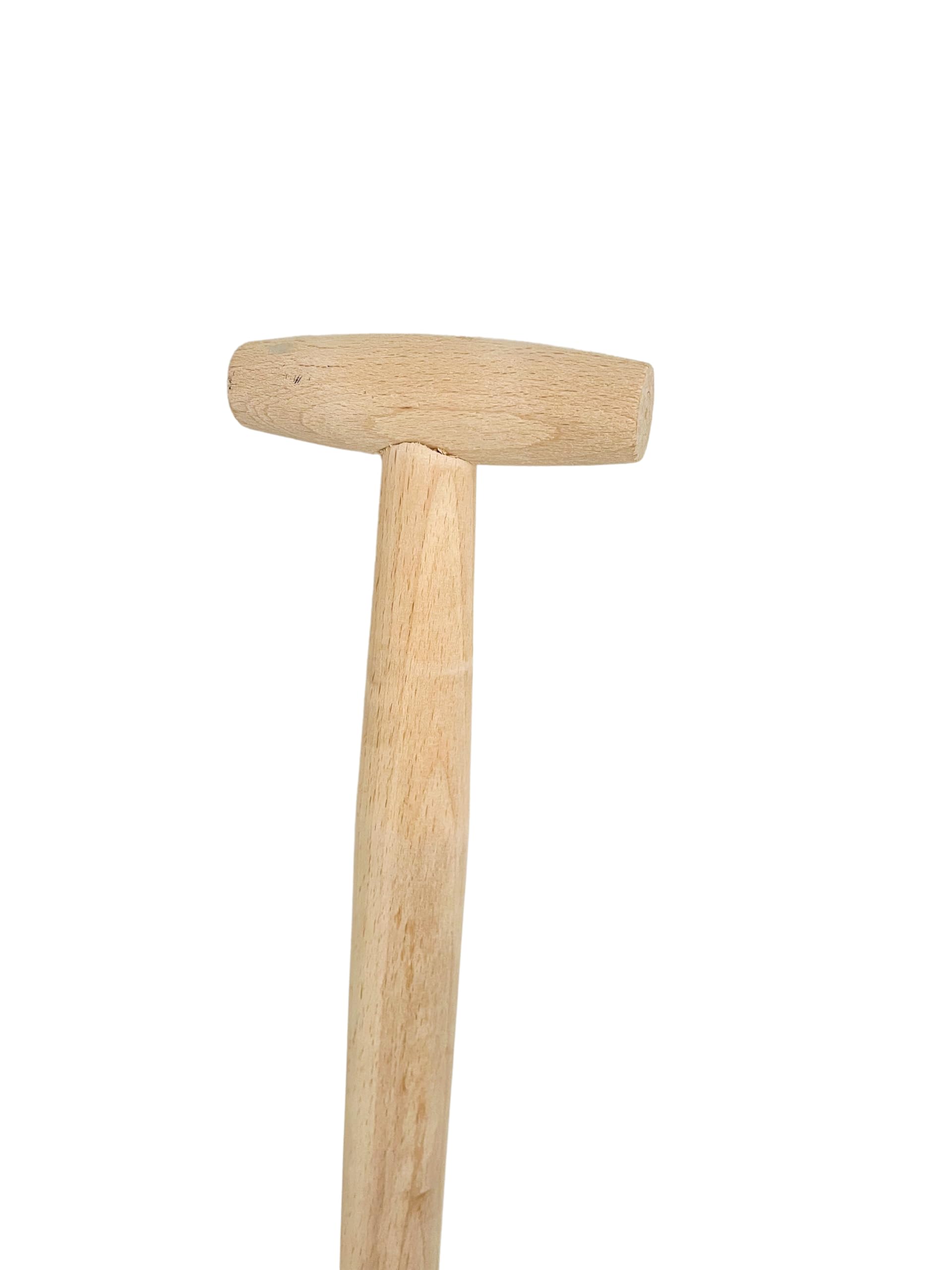 Drainagespaten mit 100cm Holzstiel und T-Griff, Kanalspaten Kabelspaten Bauspaten Gartenspaten Trittschutz, für Drainage- und Pflanzarbeiten, zum Löchergraben und Einpflanzen