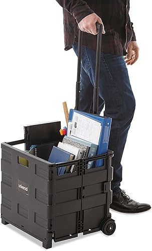 Miniatura 7 de Universal Caja de almacenamiento móvil plegable, 18 14 "x 15 "x18 14" a 39 38", negro (14110)