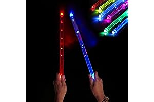Glow in the Dark LED Light Up Drum Sticks