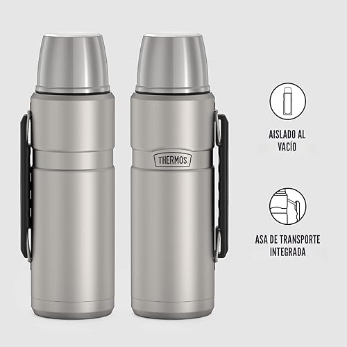 Miniatura 2 de THERMOS Botella de bebidas con aislamiento de vacío King SK2010 de acero inoxidable 40 onzas acero inoxidable