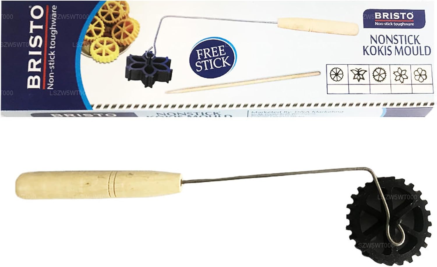 Lakpura® Nonstick Kokis Mold (Wheel Design)