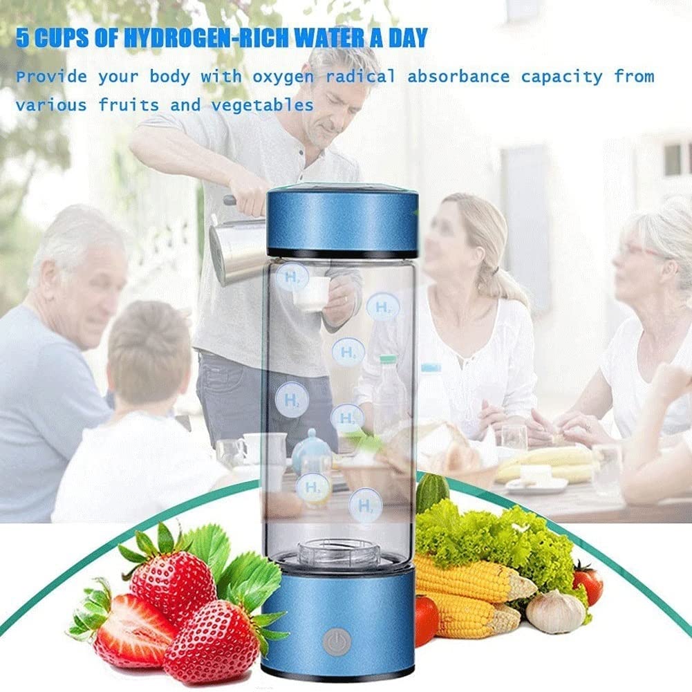 Filtr do wody kubek wodorowy maszyna do wytwarzania wody alkalicznej generator wodoru butelka na wodę ładowana przez USB 2 tryby może być bezpośrednio połączona z wodą mineralną