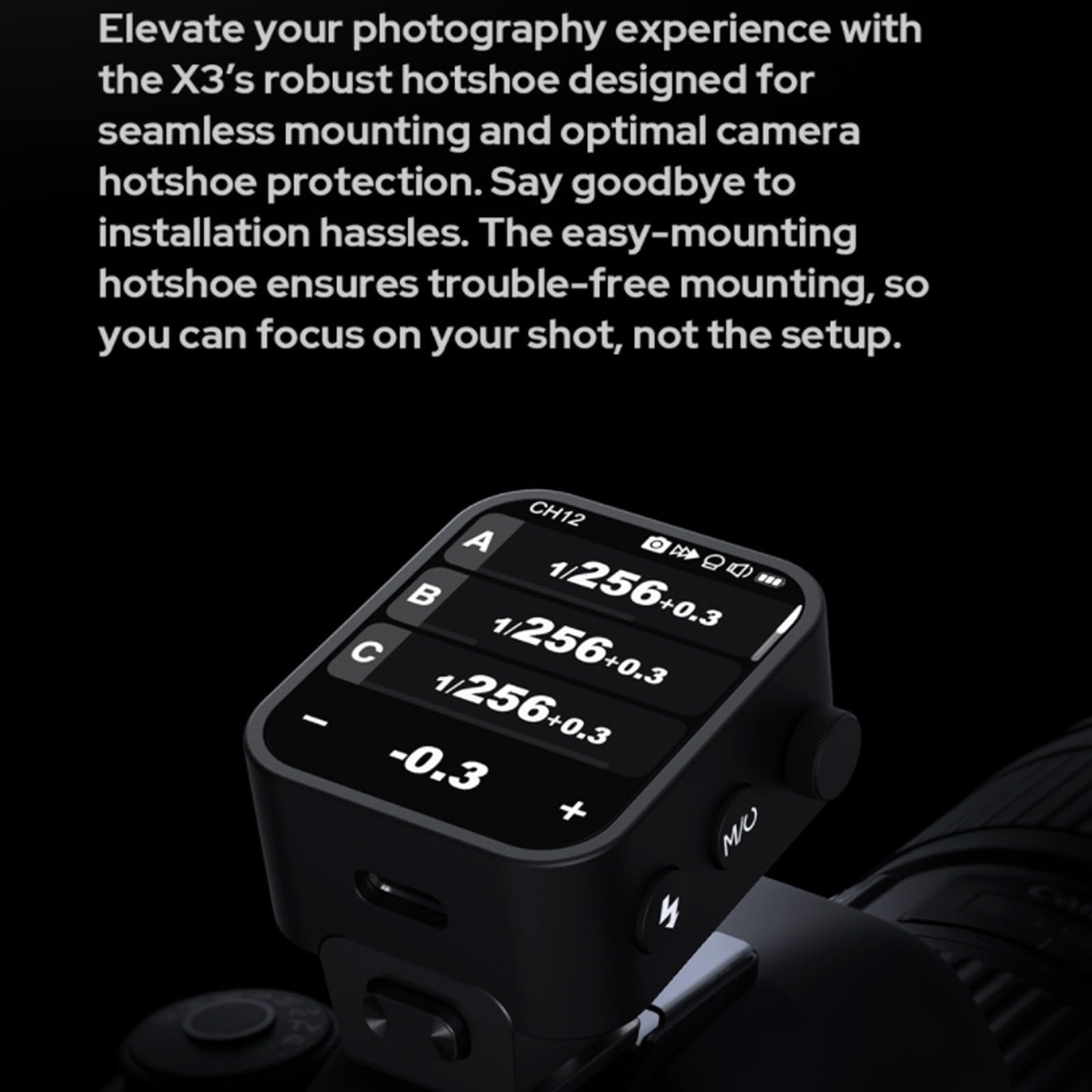 Godox X3-N Pantalla táctil TTL Disparador de Flash inalámbrico para Nikon, inalámbrico de 2,4 GHz, sincronización de Alta Velocidad, transmisor TTL Speedlight para cámaras Nikon (I-TTLAutoflash)