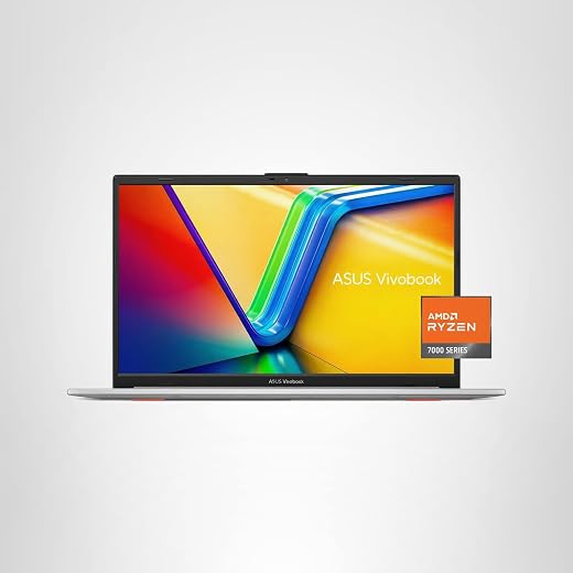 ASUS Vivobook Go 15.6” Slim Laptop, AMD Ryzen 5