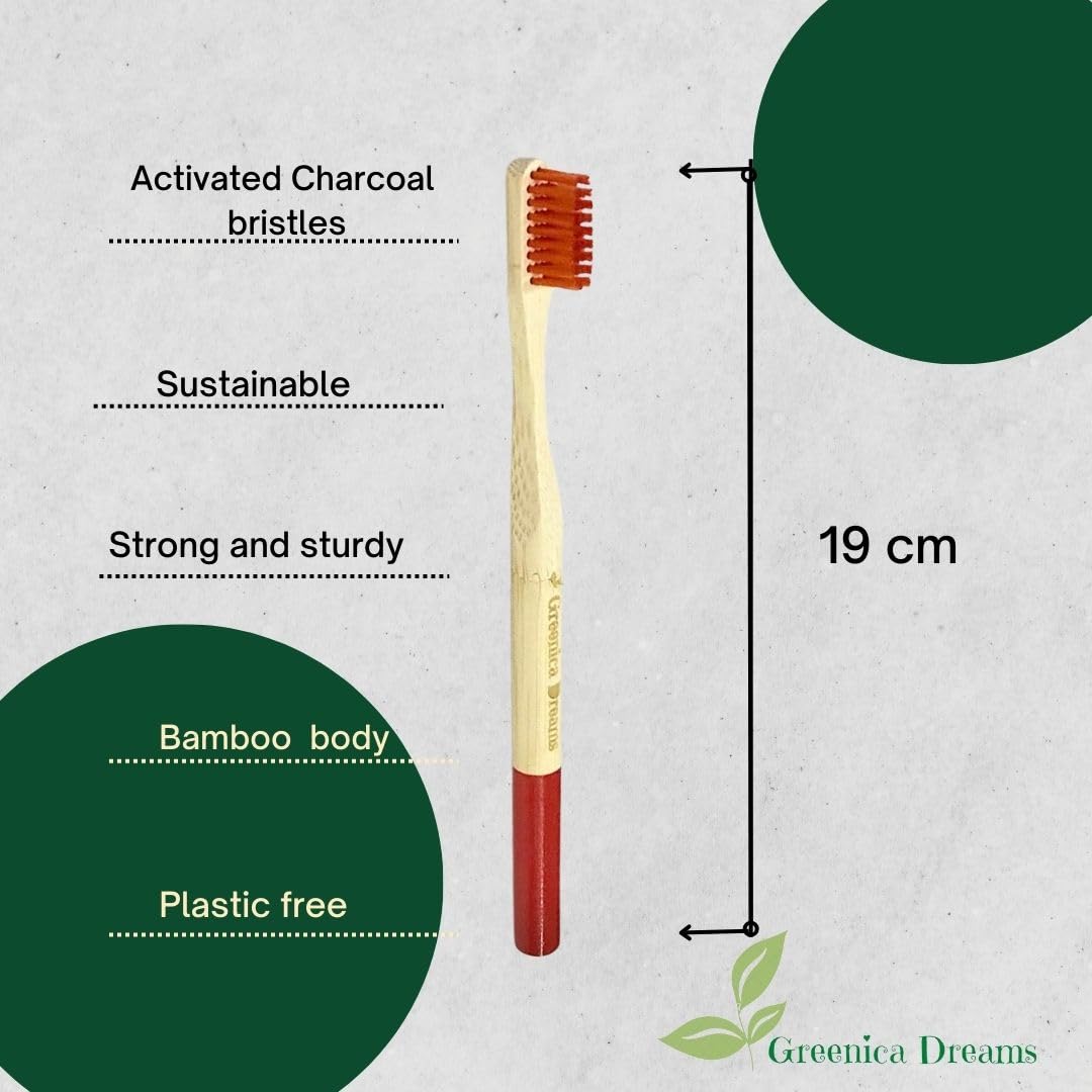 Spazzolino da denti in bambù, ecologico, biodegradabile, setole morbide, cura personale, uso quotidiano, (Adult bamboo toothbrush, 15, unità)