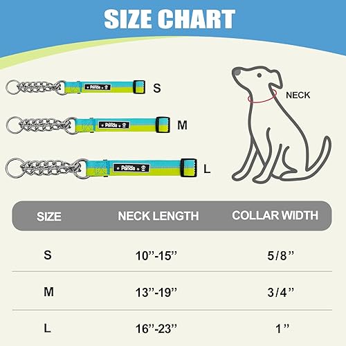 Miniatura 2 de LOS ANDES Collar Martingale para perros, collar reflectante para perros, collar de gargantilla para perros sin tirones, collares de entrenamiento