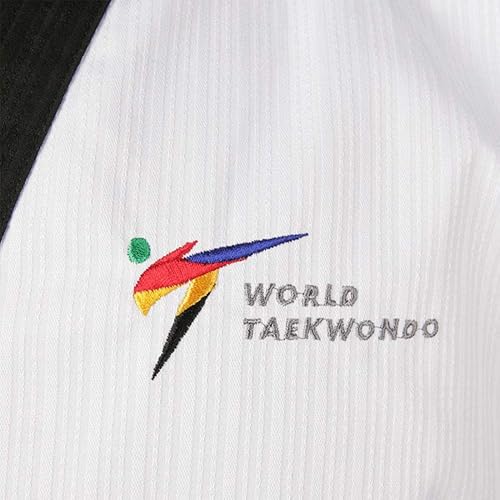 Miniatura 7 de Mooto Korea Taekwondo Poomsae Uniform WT Logo Taebek Dan MMA Martial Arts Karate Judo Kick Boxing