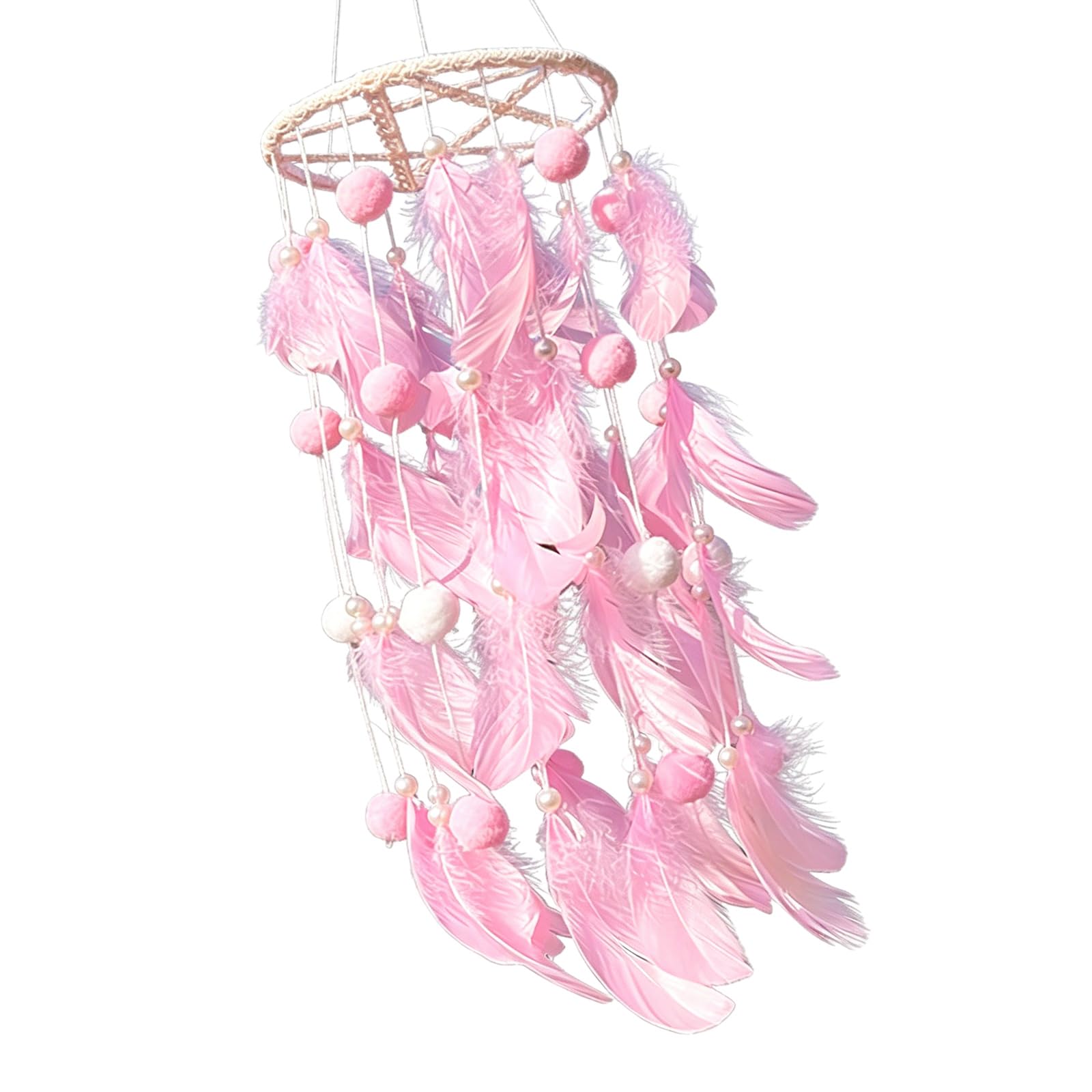Lovely Feathered Dream Catcher for Window Decoration and Spiritual Protections Nursery Room Decors Home Decors
