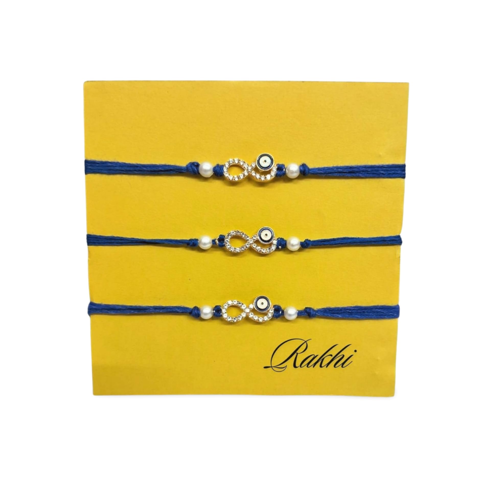 Alaukik Mens Evil Eye Rakhi Protect From Negative Energy Set of 3 INFINITY Evil Eye Rakhi With Beads Handmade Rakhi With Roli Chawal for Bro/Brother/Bhaiya/Bhai (B0CBLWYXJR) Amazon Price History, Amazon Price Tracker
