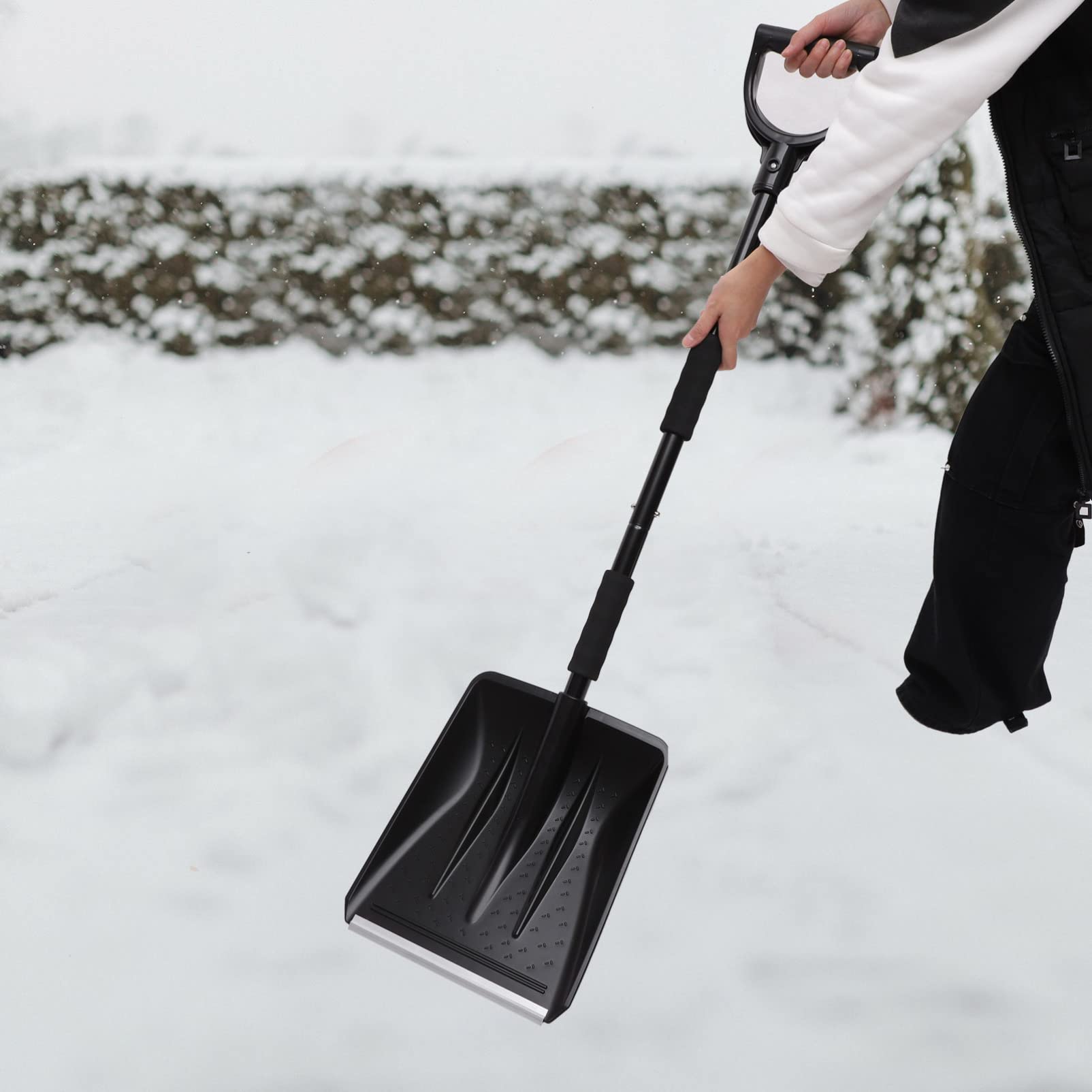 BESPORTBLE Pala De Nieve para Coche Raspador De Hielo Limpiador De Parabrisas Herramientas De Invierno