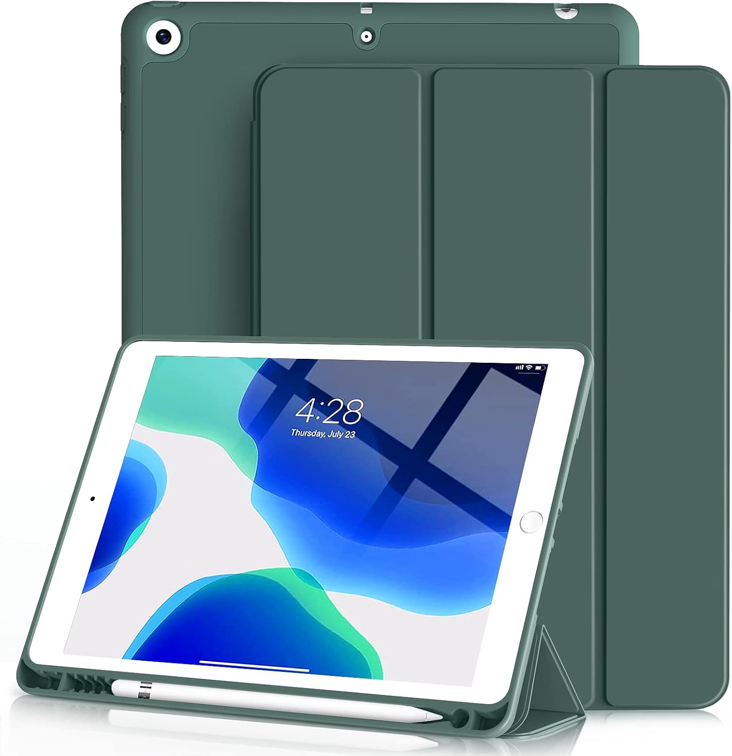 Aoub for iPad 9th Generation 2021/iPad 8th Generation 2020/iPad 7th Generation 2019 Case with Pencil Holder