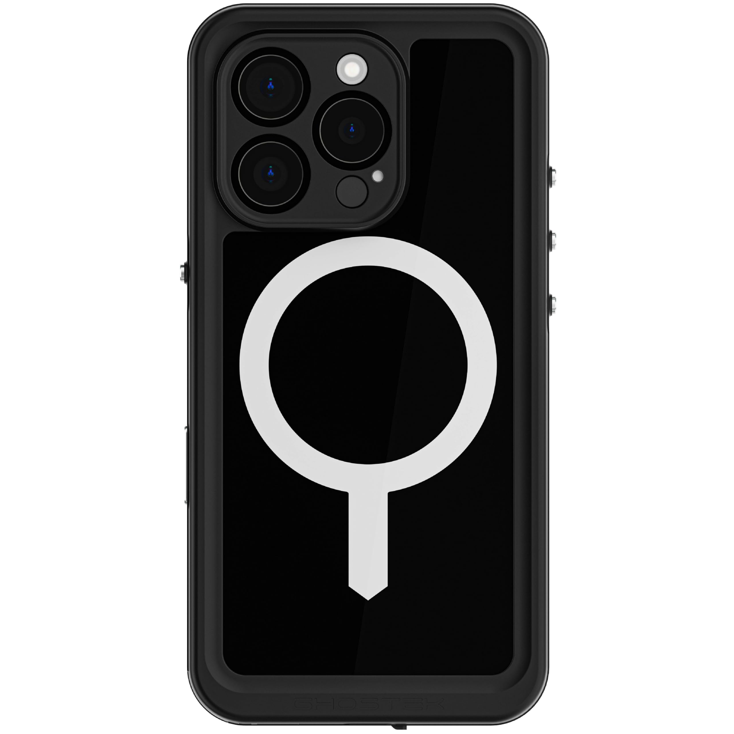 Nautical Slim Apple iPhone 16 Pro Case Waterproof - Built-in Screen and Camera Lens Protector, Compatible with Apple MagSafe Accessories Designed for iPhone 16 Pro (6.3", Black)