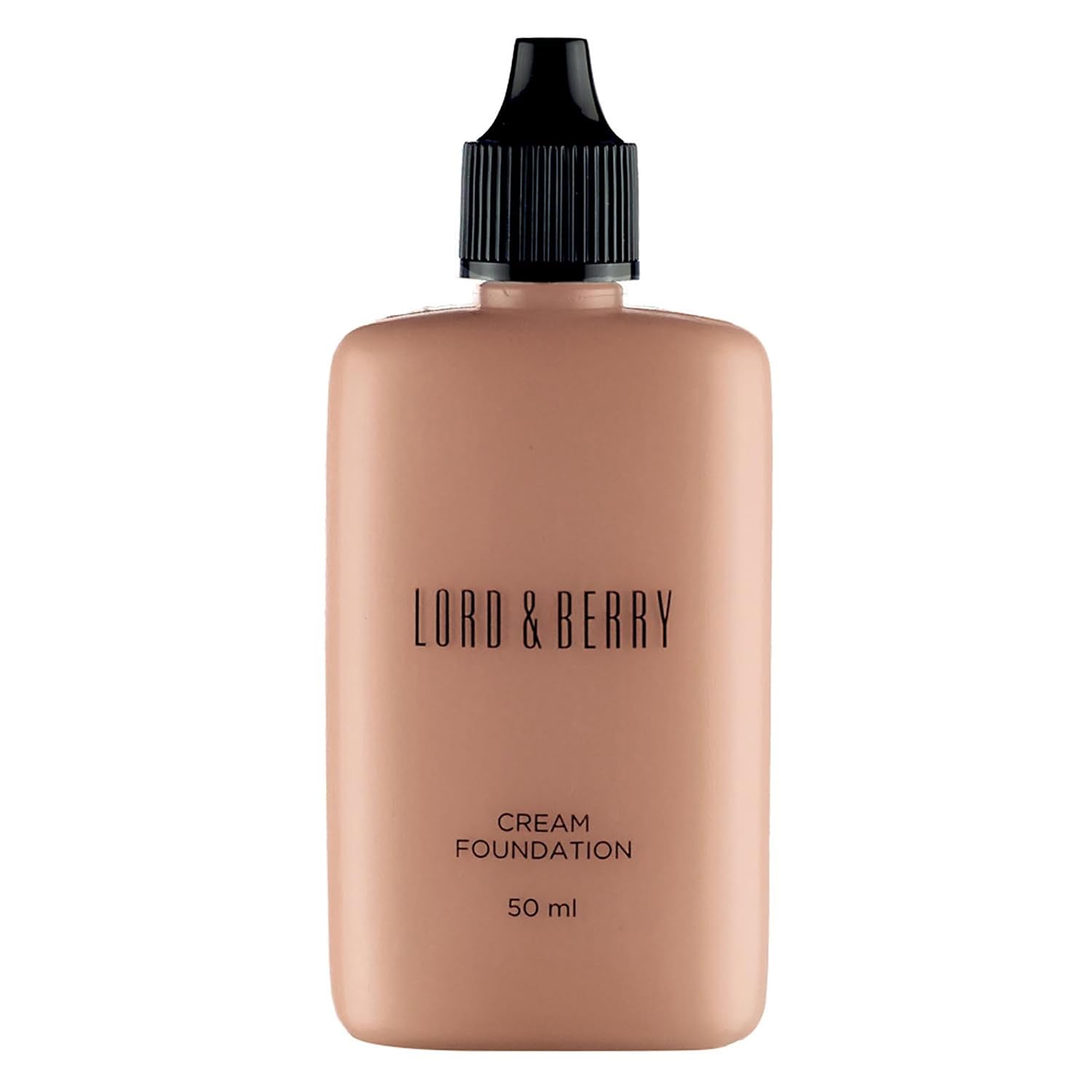 Lord and Berry Cream Foundation Fluid - Non-Greasy Foundation Makeup - Face Makeup with Hyaluronic Acid - Easy to Blend - 8628 Suede - 1.7 oz