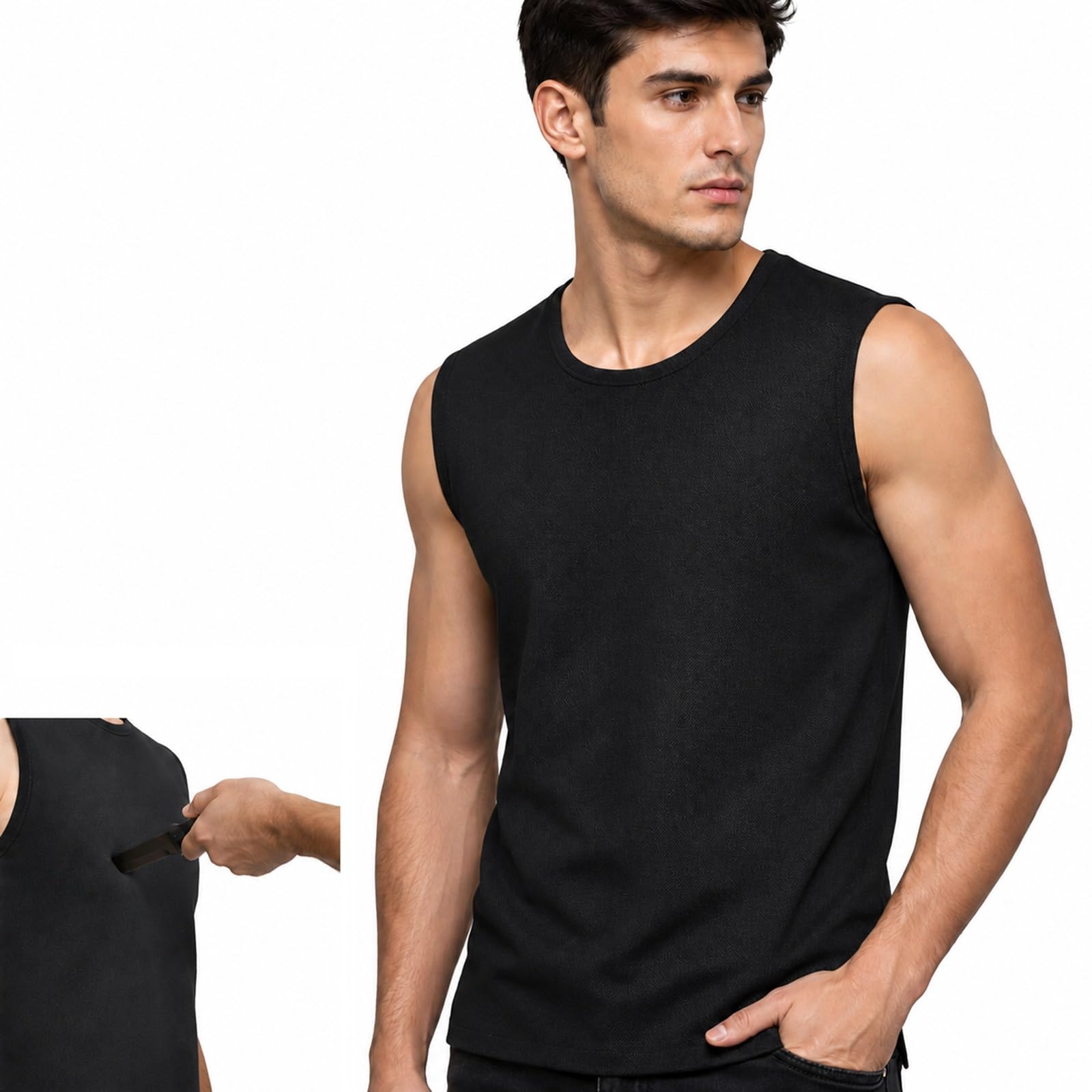 Chaleco Oculto Resistente a Puñaladas, Ropa Protectora Anticorte Nivel 5