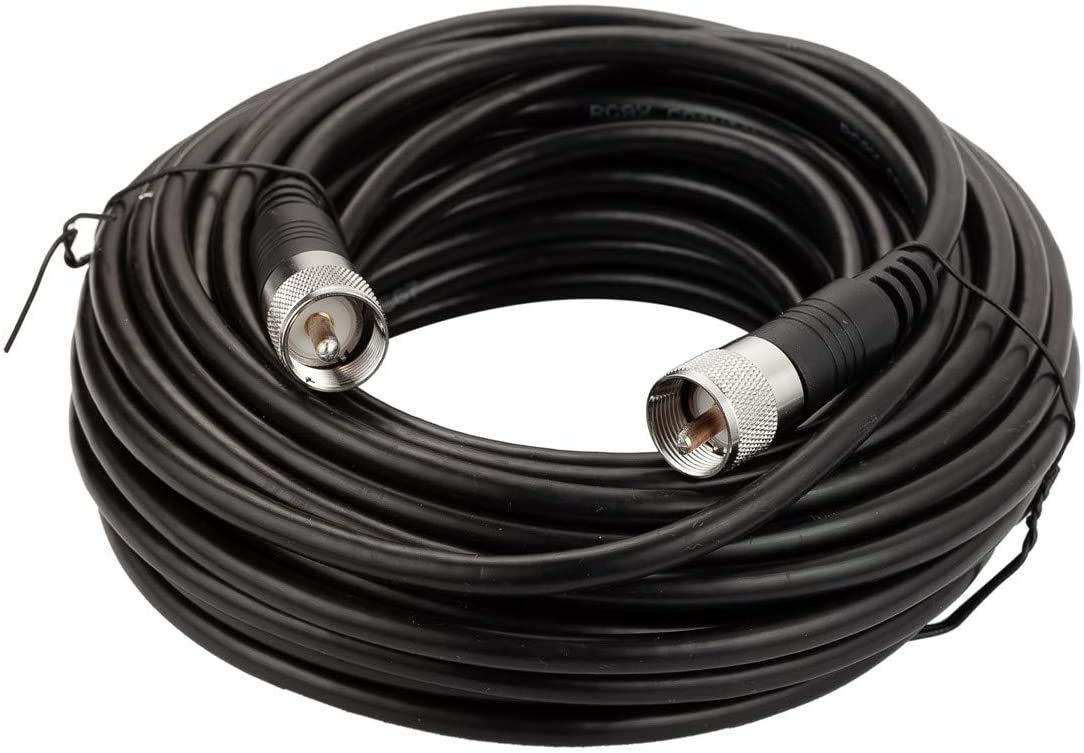 Buy CB Radio Coax Cable 40ft, RG8x Coaxial Cable, UHF PL259 Male to Male Low Loss CB Antenna