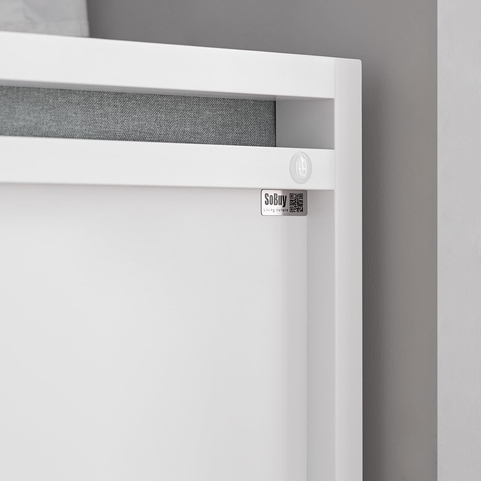 SoBuy Banco Zapatero con Asiento y Almacenaje – Zapatero Entrada Recibidor con 2 Cajones Grandes + Cojín Acolchado – Banco Almacenaje para Dormitorio o Pasillo, Blanco 100x40x40cm FSR74-W