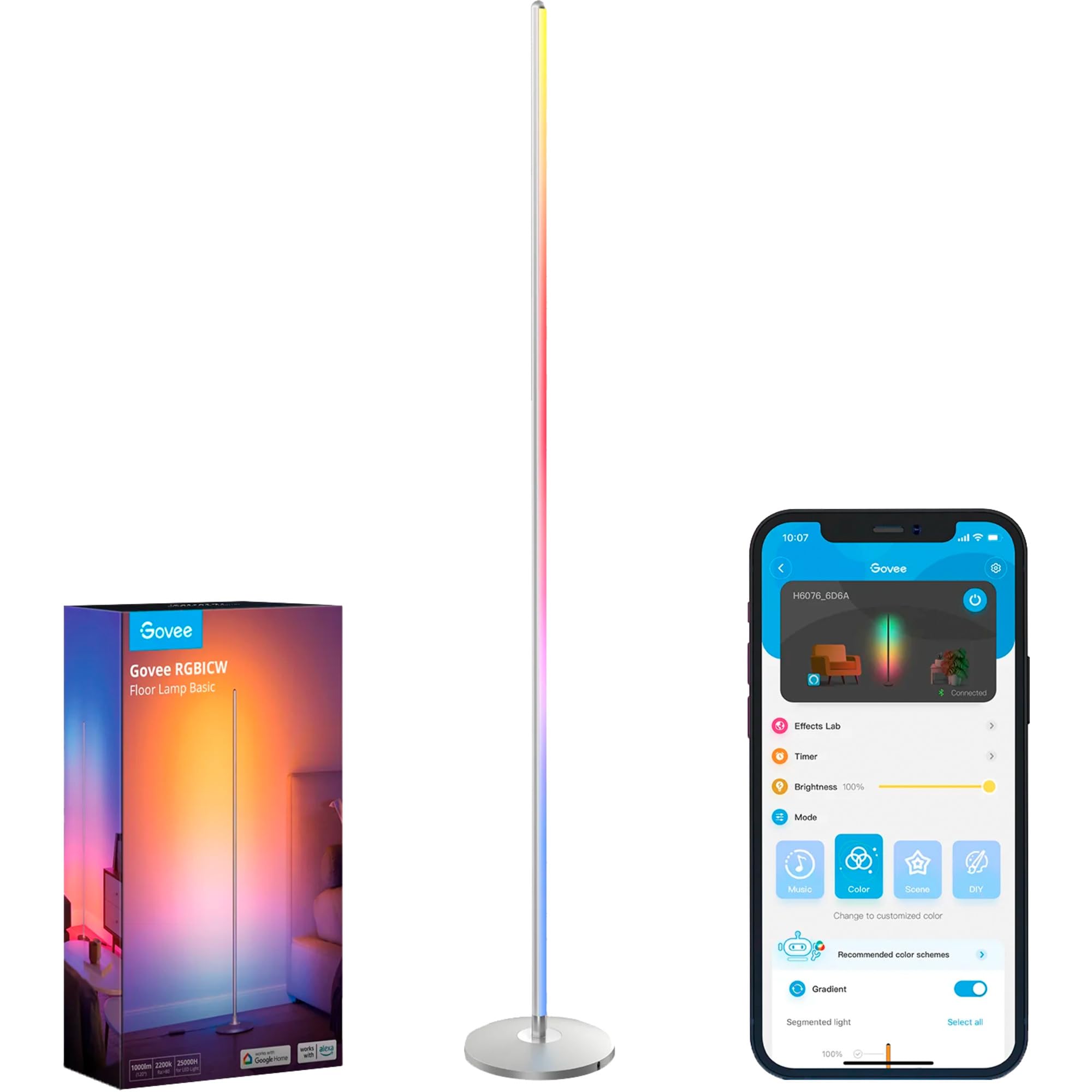 Govee RGBICW Smart Corner Floor Lamp : Amazon.com.tr: Ev ve Yaşam
