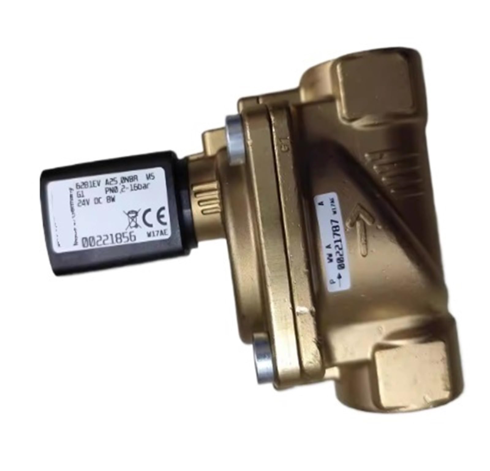 ELZNSQQK Solenoid Valve 6281EV A 13.0MS G1/2 24VDC 00221856