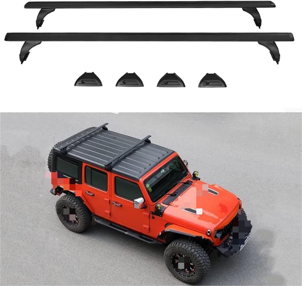 Buy 2PCS Aluminium Car Roof Rack Bars for Jeep Wrangler JK JL 20072021