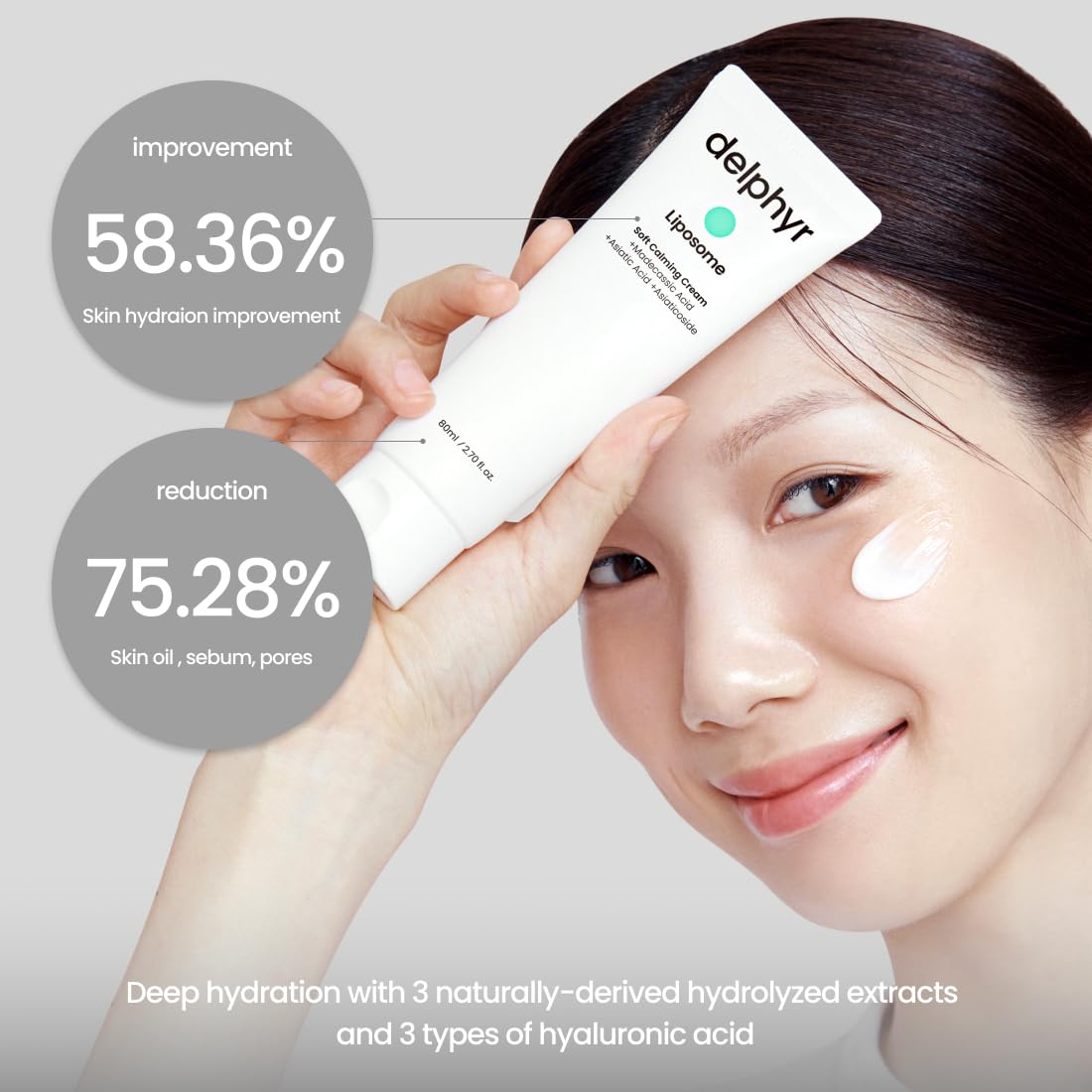 Liposome Soft Calming Cream, Centella Asiatica TECA Moisturizer for Sensitive Skin, Skin Protection and Soother, Korean Skincare for Trouble Care (2.70 fl. oz, 80ml) - Image 5