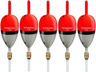 THKFISH Fishing Bobber Slip Bobber Fishing Floats for Crappie Balsa Bobbers for Panfish,Walleye,Salmon Floatage 1/8oz(3.5g) 1/4oz(7g) 3/8oz(10g)