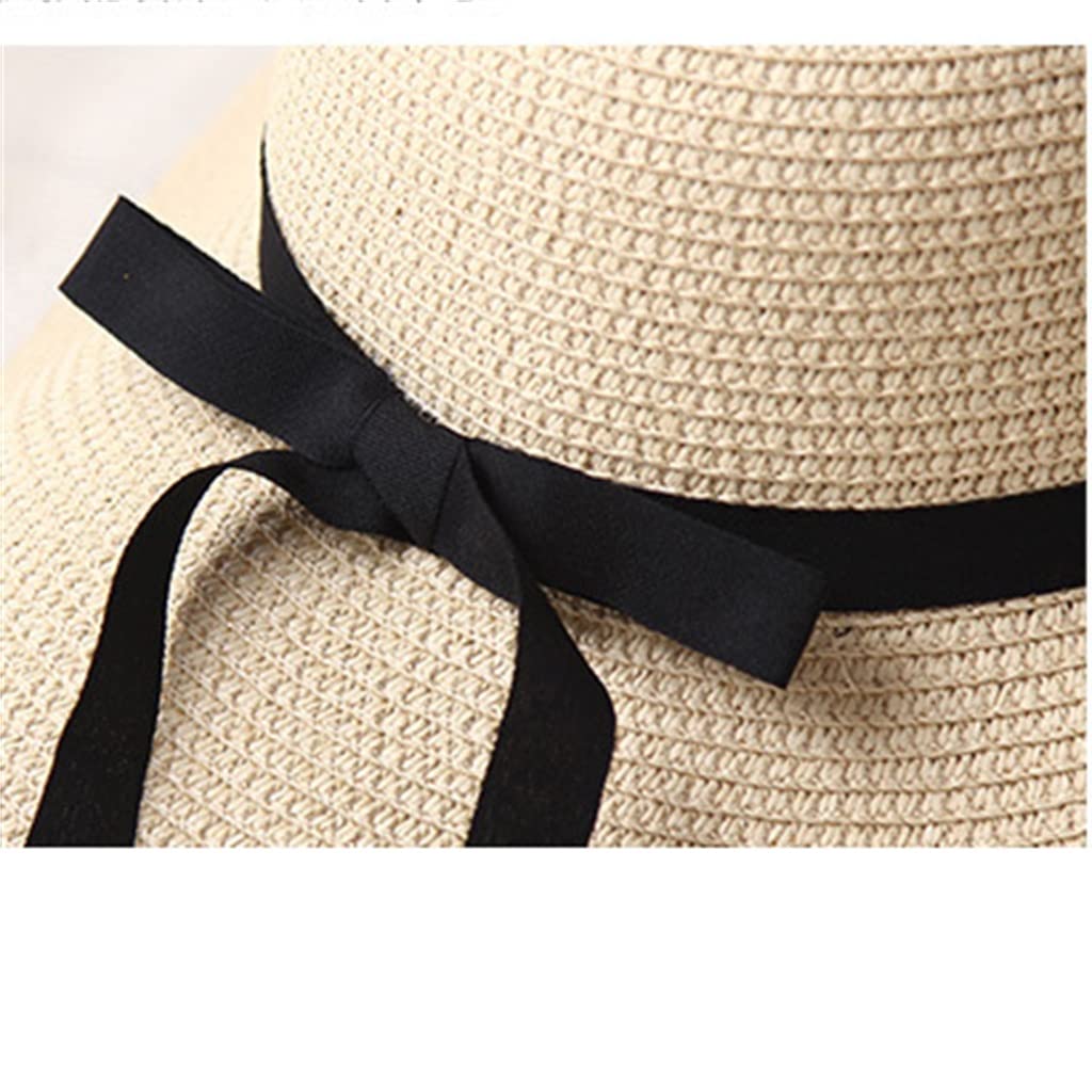 YXWYXWA Sombrero Damas Verano Sombrero Solar Gorro de Pescado Gran Sombrero de Borde Playa Plegable Sombrero de Sol