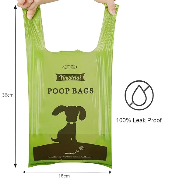 Foto 3 de 7 de Bolsas para excrementos de perro con asas de corbata, extrafuertes, a