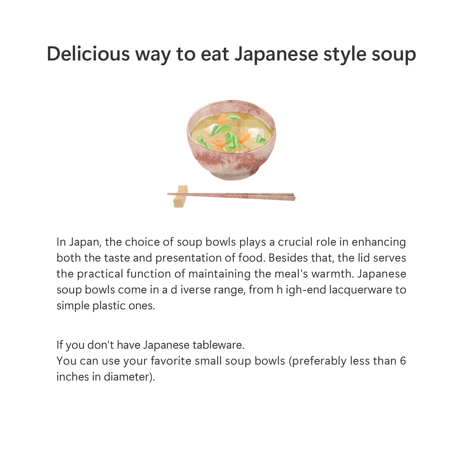Japanese traditional flavor soups gift 6pack(Mushroom, bamboo, plum)