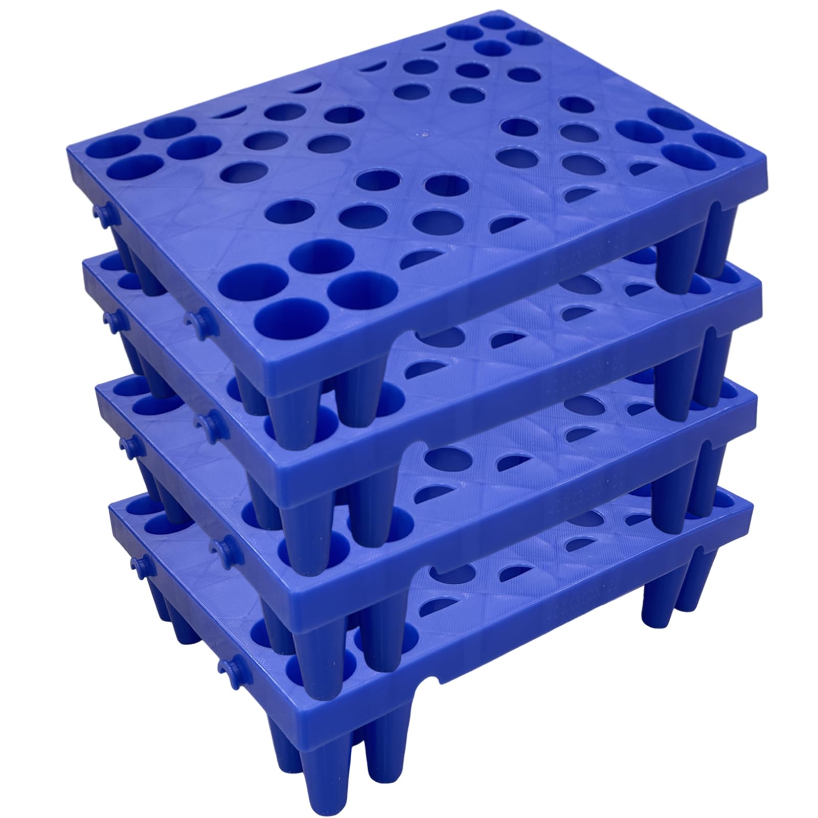 Plastic Pallets, Plastic Pallets for Basement Storage, Breathable Nestable Lightweight Waterproof for Basement Garage Supermarket (15.7x11.8x3.9in) (4)