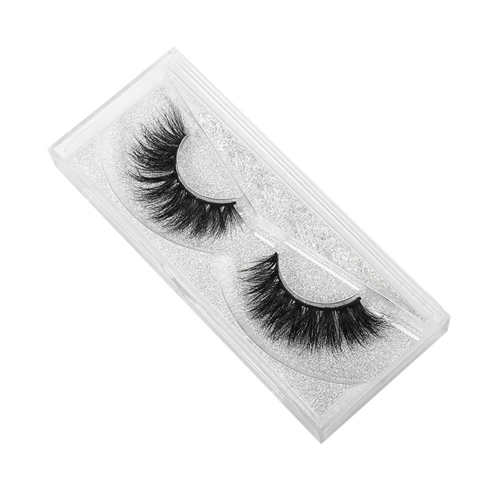 Newkelly 1 3D Long Natural Lashes Eye Fake Thick Eyelashes Pair Crisscross False