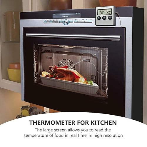 Miniatura 6 de Practical Kitchen Food Thermometer with Clip Oven Thermometer Accurate Cooking Temperature Gauge for BBQ Meat Baking Household Use