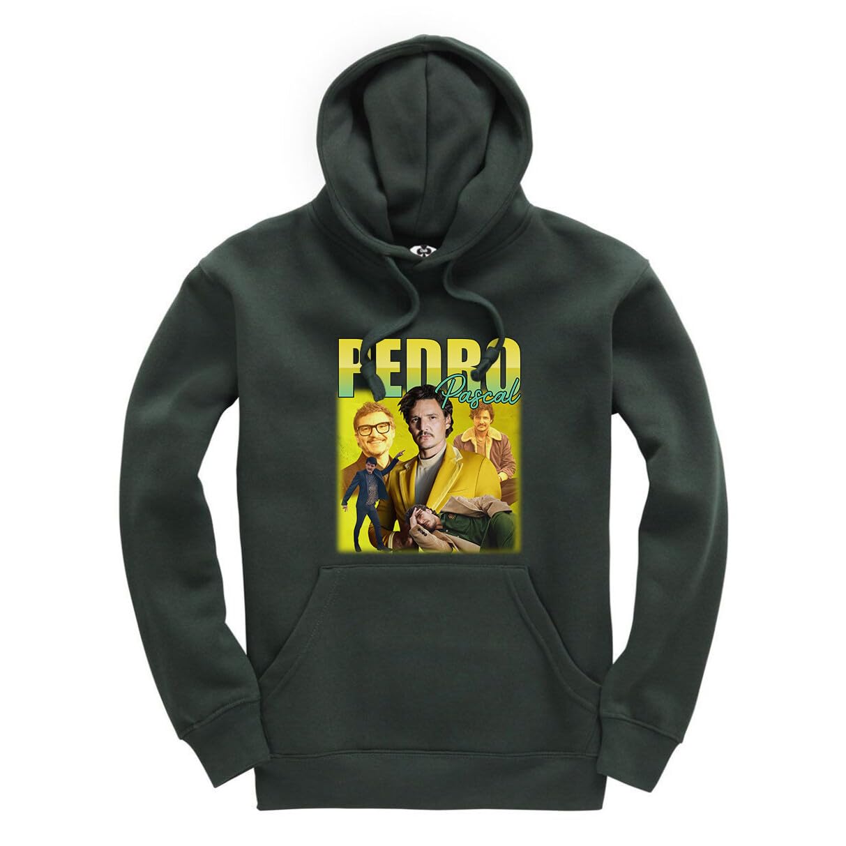 New Spirit Original Pedro Pascal Jumper Unisex Funny Adults Hoodie Jumper Forest Green