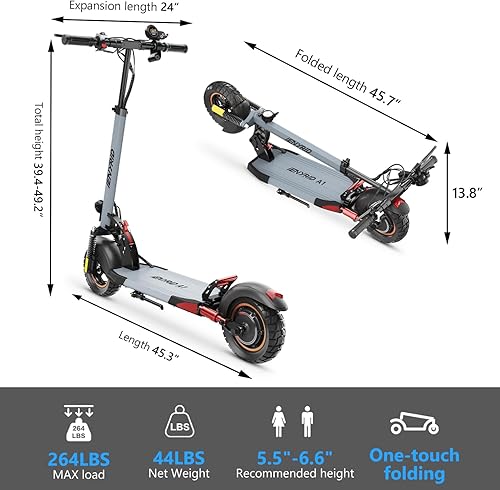 Miniatura 8 de Scooter eléctrico de 600 W para adultos, scooter eléctrico con asiento, scooter eléctrico plegable de 30 millas de largo alcance, control de