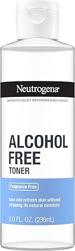 Neutrogena Alcohol-Free Gentle Daily Facial Toner, Fragrance-Free to Tone & Refresh Skin, Gently Removes Impurities & Reconditions Skin, Hypoallergenic, 8 fl. oz