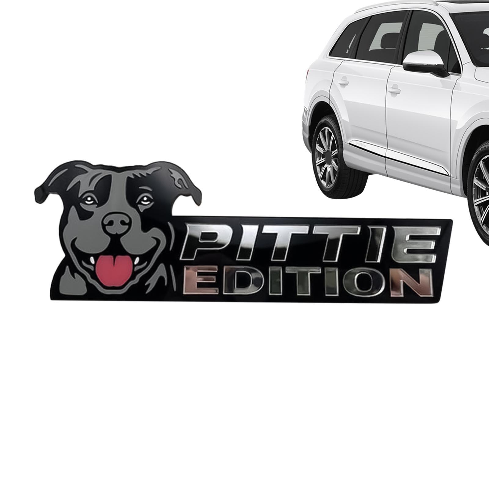 Hondeneditie autobadge, grappige hondenautosticker, -hondenbadge, grappige acryl autobadge, stijlvolle autoemblemen en badge, badge stickers voor de auto, autosticker, bumpers