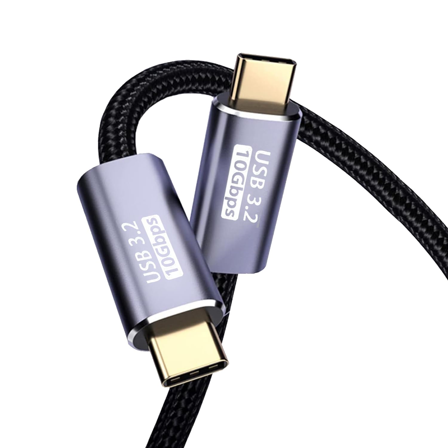 Mriocan Type-c ケーブル 0.5M USB3.2 Gen2標準 PD対応100W/5A急速充電 Thunderbolt 3 ケーブル【4K@60Hz映像出力 10Gbpsデータ転送 E-Marker 内蔵】ナイロン編組 高耐久 MacBook、Pad、Surface、Switch、Xperia、Galaxy、Pixel等タイプc 機種対応