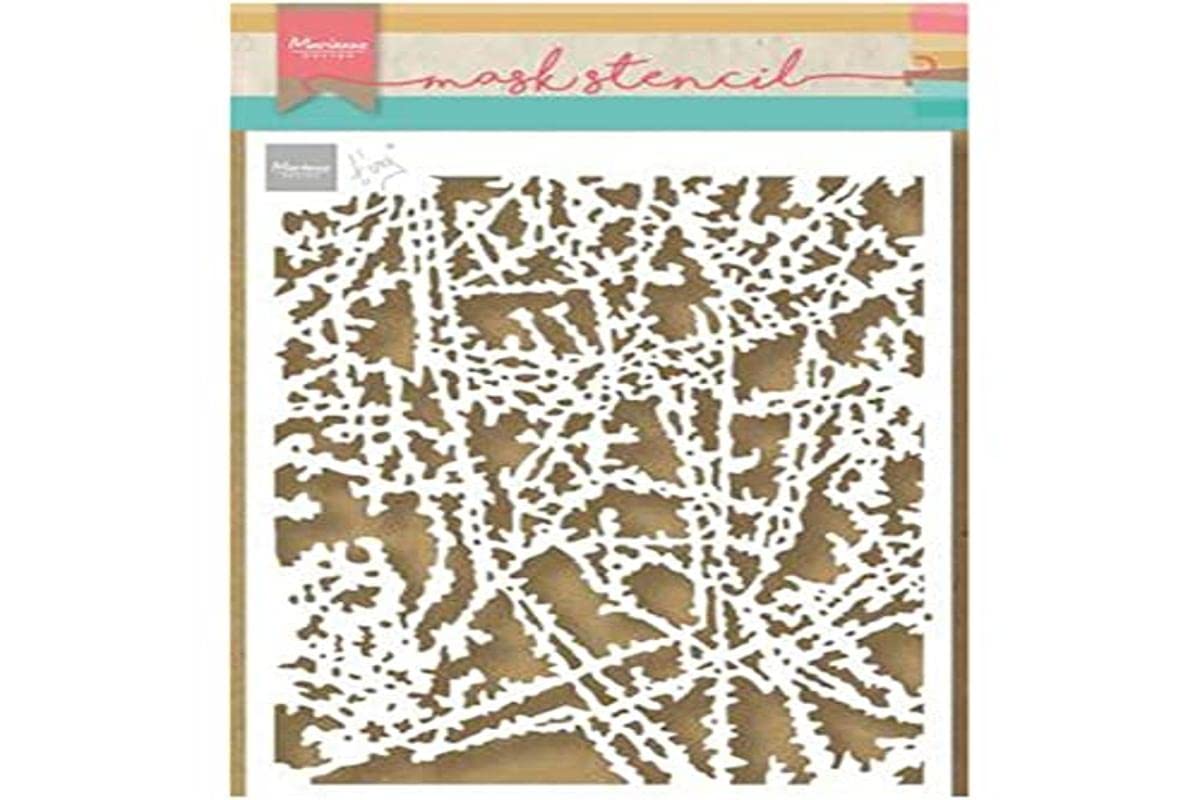 Marianne Design Mask Stencil, Frozen Windows, for Scrapbooking Cardmaking and Other Paper Crafts, One Size, White