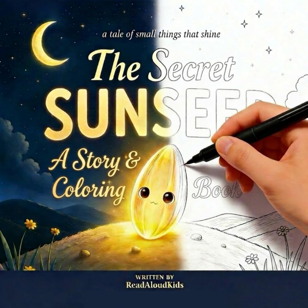 The Secret SUNSEED: A Picture Book and Colouring Book About Patience and Believing in Yourself