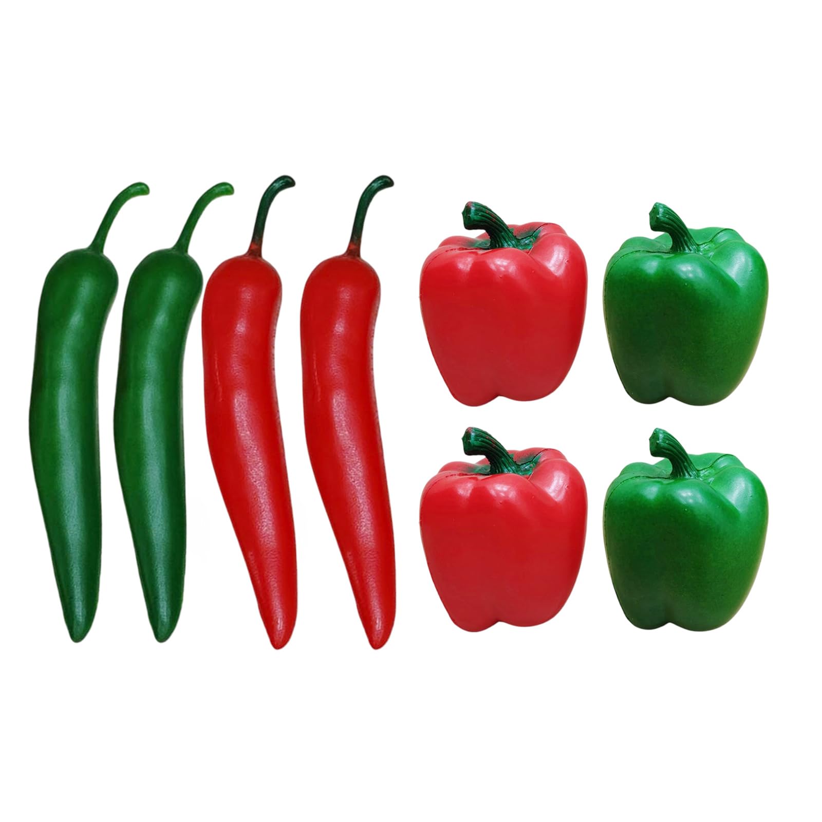 Oxxggkao Of 8 Simulation Chili Peppers Faux Artificial Vegetables Kitchen Decoration Party Photography Props Simulation Chili Decoration