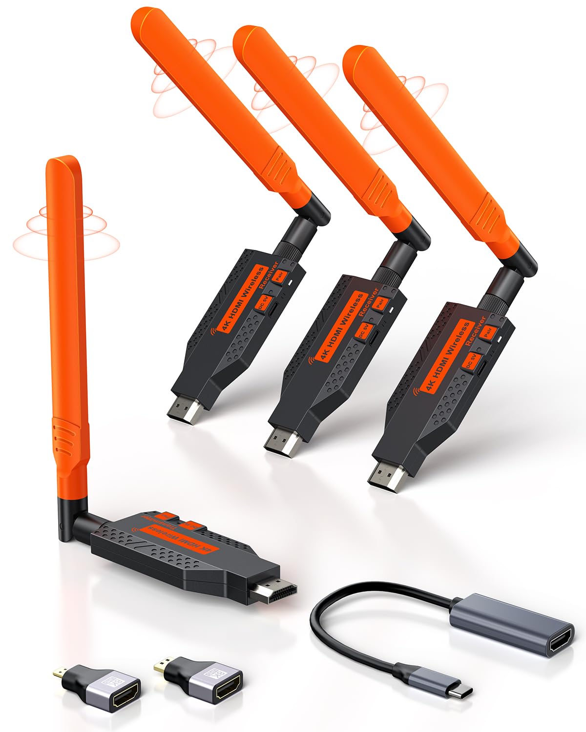 Coolpie Wireless HDMI Transmitter and 3 Receivers