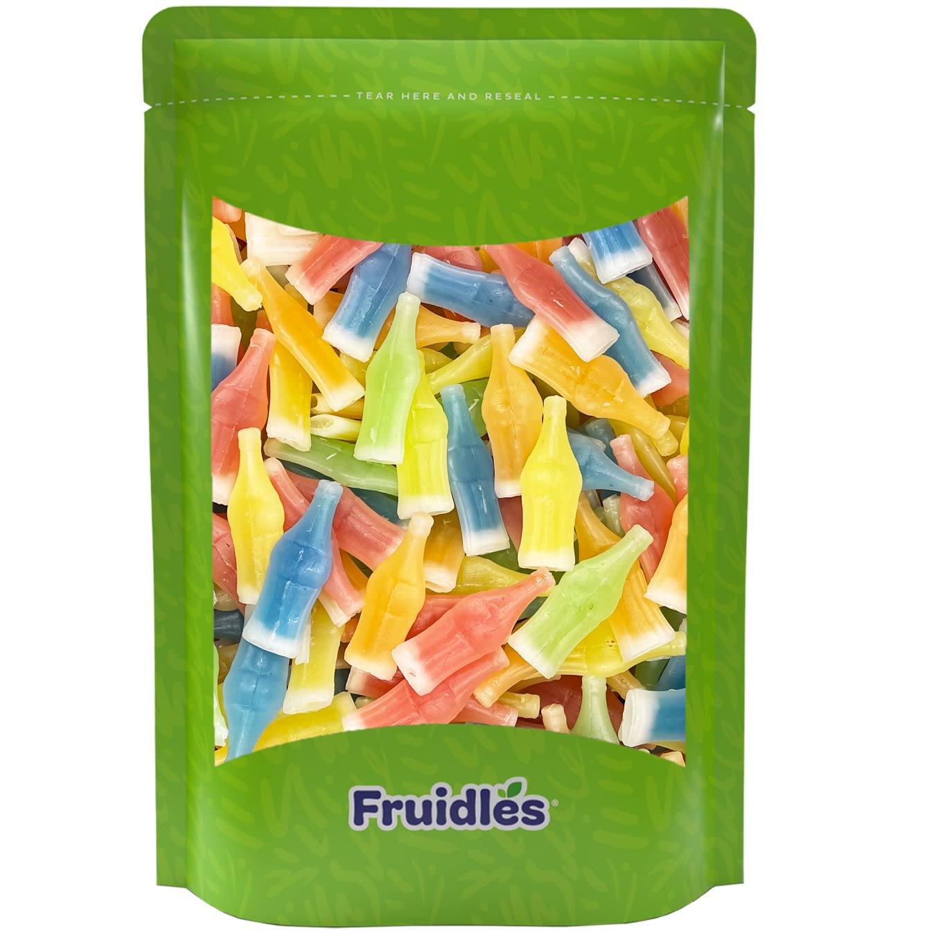 Fruidles Original Wax Bottles Candy Drinks, Half Pound Liquid Filled Mini Drinks, Party Favorite Treats (2 Pounds)