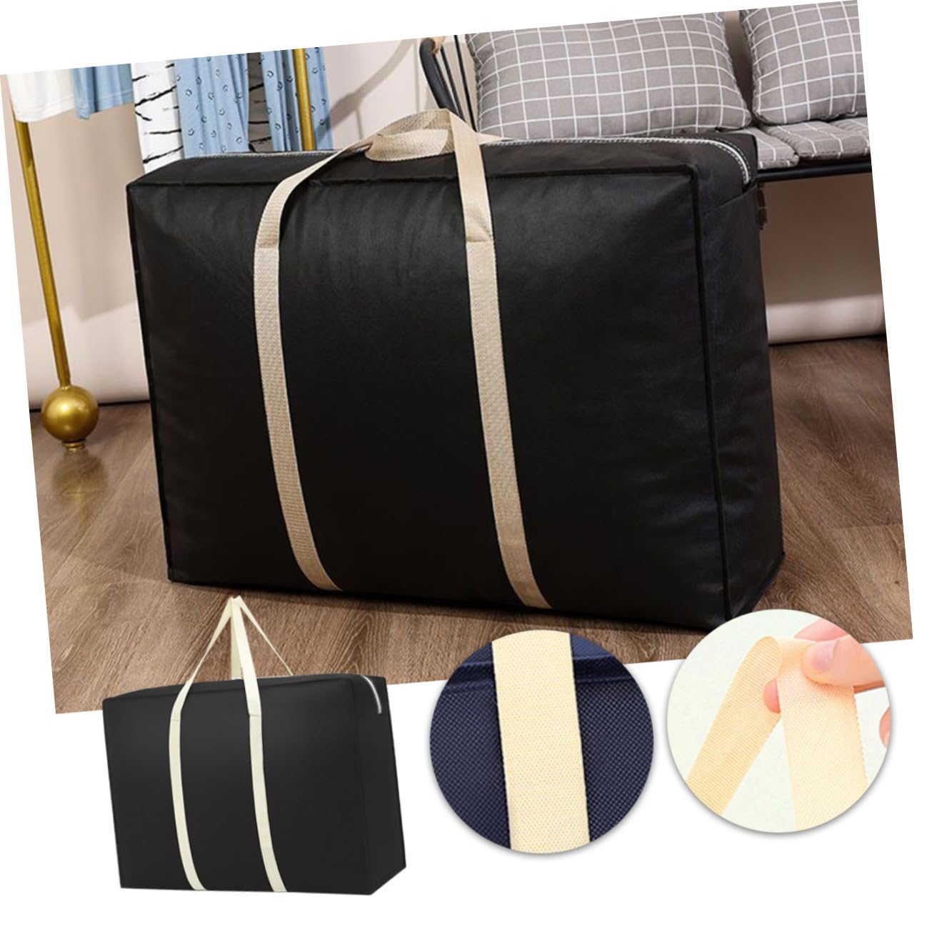 LABRIMP 3piezas Bolsa De Almacenamiento para Dormitorio Gran Capacidad Ropa Mantas Edredones Organizador De Espacio