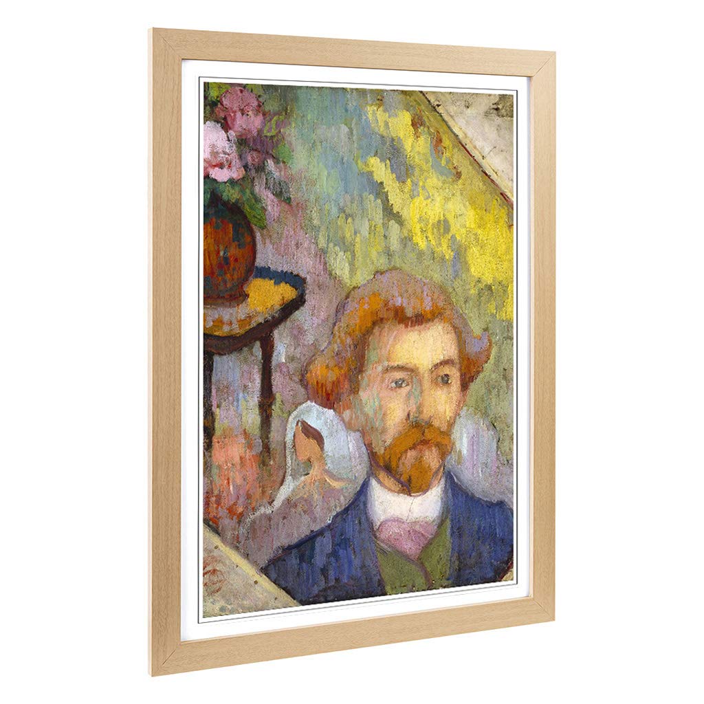 Big Box Art Framed Print of Claude Schuffenecker Emile Bernard Design | Wall Art Picture | Home Decor for Kitchen, Living Room, Bedroom, Hallway, Oak, A2 / 24.5x18 Inch / 62x45cm