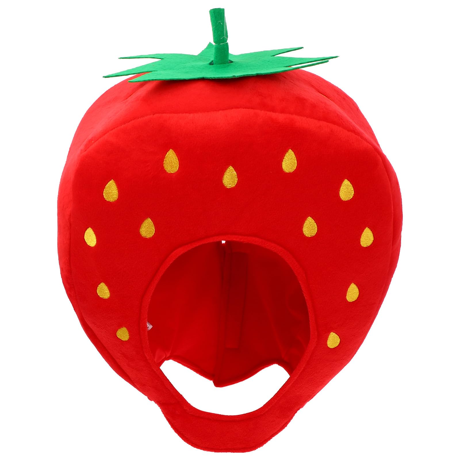 TOYANDONA Plush Strawberry Hat, Novelty Fancy Dress Costume for Kids