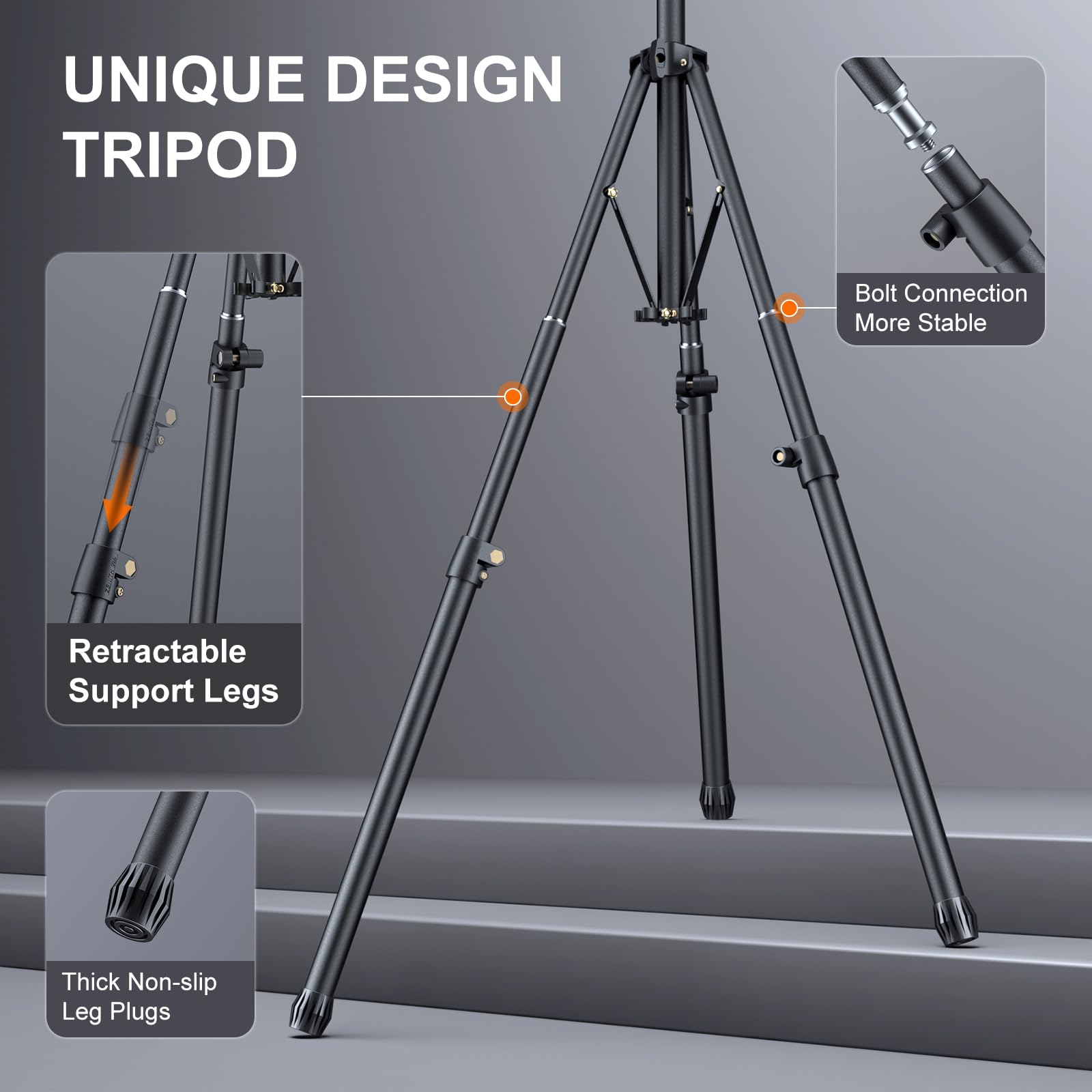 LINCO Lincostore Softbox Photography Lighting Kit 16'' x 16'' Professional Softbox Lighting Kit with 85W 3000-6500K LED Bulbs, Studio Lights for Photography/Video Recording/Live Streaming