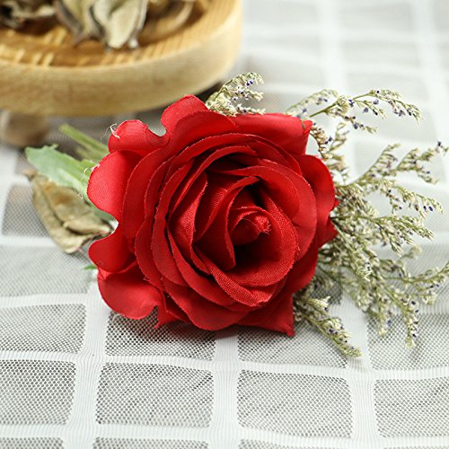Misbest Beauty And The Beast Rose, Enchanted Rose Artificial Silk Rose Flower In Glass Dome With Led Light Wooden Base For Valentine's Day Wedding Anniversary Birthday Gift #TOP4