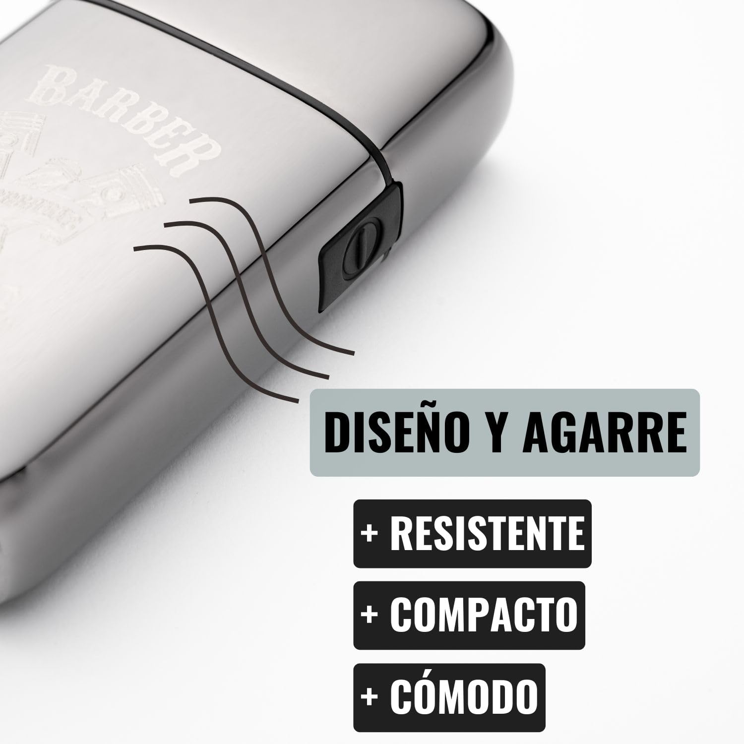 Beardburys Muscle Shaver | Afeitadora Láminas Hombre, Maquina Afeitar Barba y Calva, Cuchilla Flexible y Cuerpo Metálico, Barbero Profesional