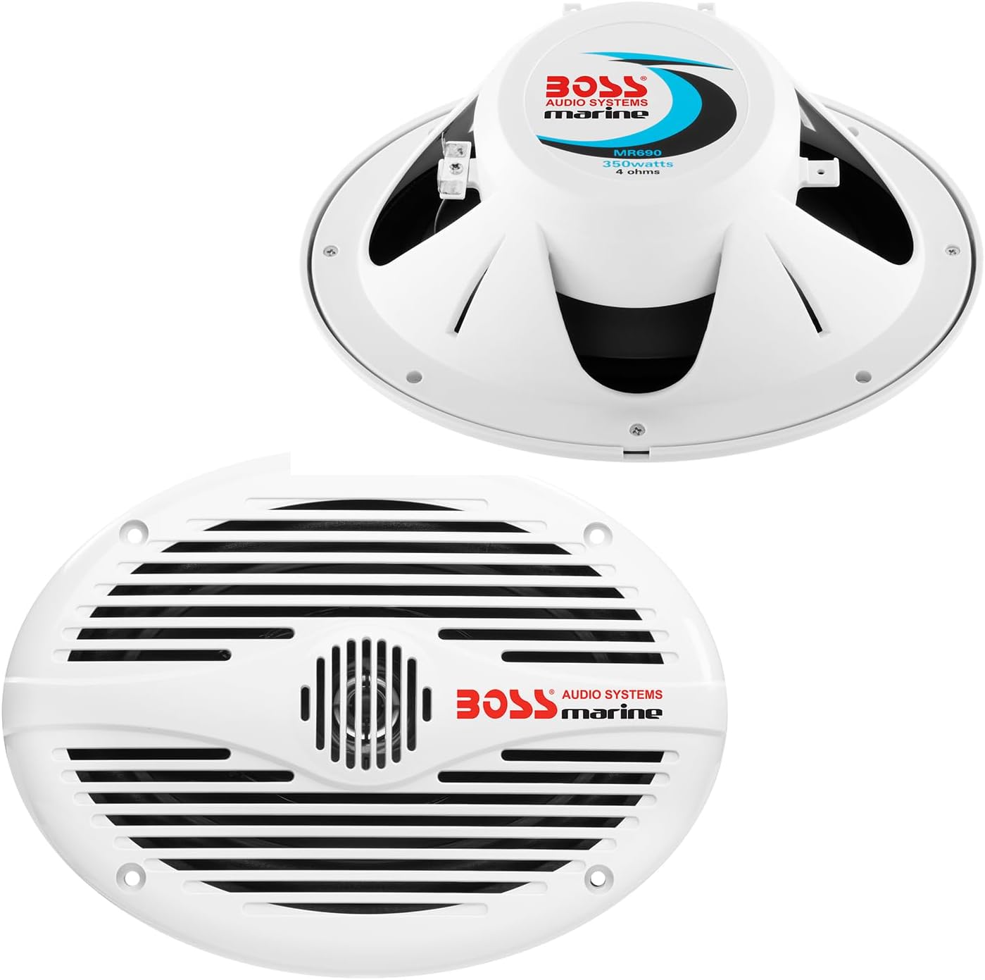 Boss Audio MR690 6" x 9" 2Way Marine Speaker, WHITE