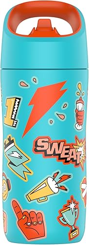 Gatorade Botella prémium para niños, calcomanía verde azulado, 12 onzas